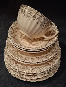 Vintage Trojaner von Sebring USA Toledo Delight 22kt Gold Garantie Floral 10 Stück Sortiment - Bild 1 von 24