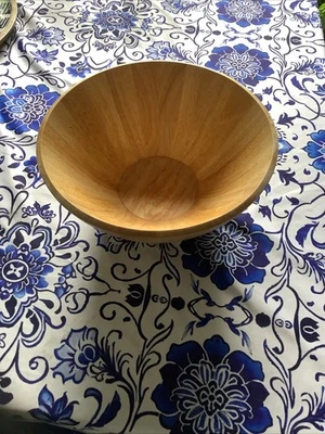 橄榄和百里香木碗天然 Lg 水果或沙拉碗天然,GUC — 第 1/4 张图片