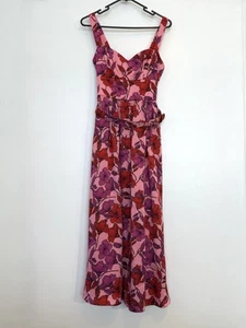 KOOKAI VALENCIA DRESS - Like New Worn Once - Floral Pink Belted Size 34 (AUS 6) - Picture 1 of 6