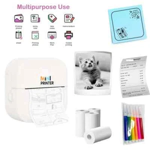Mini Wireless Printer - Compact, Portable, USB Rechargeable Thermal Printer - Picture 1 of 2