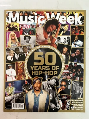 50 YEARS OF HIP-HOP TUPAC / SINEAD O'CONNOR UK MUSIC WEEK MAGAZINE 2023 - Image 1 of 4