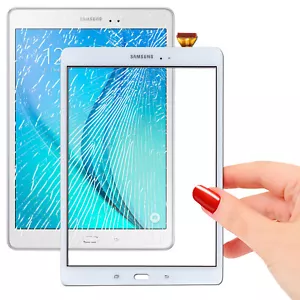 Vitre Tactile Complète Blanche Samsung SM T550 TAB A Adhésif Écran Complet Blanc - Zdjęcie 1 z 5