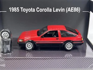 Toyota Corolla Levin 1985 AE86 Rosso 1:24 Scala Sun Star 51002 - Foto 1 di 11