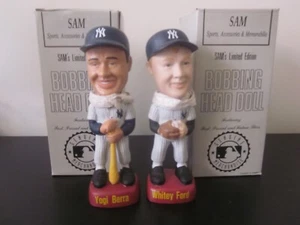 SAM's Limited Edition Bobbing Head Dolls -Yogi Berra & Whitey Ford - Picture 1 of 1
