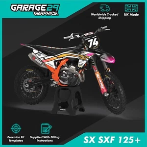 KTM SX SXF 125 250 450 STICKER KIT - 2013-2025 - MX MOTOX MOTOCROSS GRAPHICS KIT - Picture 1 of 9