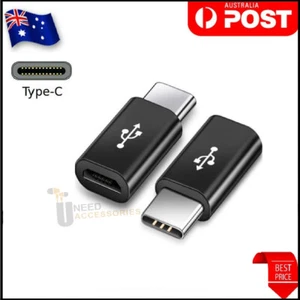 Micro USB Female to USB 3.1 Type-C Male Converter USB-C Data Cable OTG Adapter. - Picture 1 of 9
