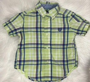 Chaps Jungen 2/2T pflegeleichtes Button Down Hemd Kurzarm kariert mehrfarbig - Bild 1 von 3