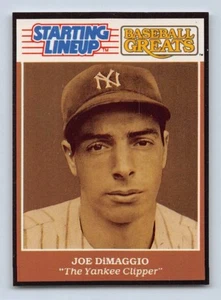 1989 JOE DiMAGGIO - Starting Lineup Card - "Baseball Greats" - New York Yankees - Bild 1 von 2