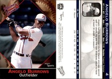 Angelo Burrows 2002 MultiAd Macon Braves #7 Card *AutographDen*