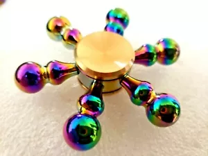 Juguete giratorio calmante de latón sólido multicolor rodamiento extraíble de buena calidad TDAH - Imagen 1 de 12