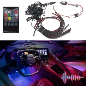 Bluetooth RGB LED Lights for Corvette C8 Stingray Z51 Z06 E-Ray 2020-2025 NEW - Picture 1 of 24