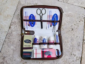 Verbandskasten Arztkoffer Etui Leder + Original-Inhalt Hartmann * RAR * - Bild 1 von 2