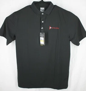 Callaway Black Men's Golf Polo Shirt New Opti-Dri Intalere Short Sleeve Medium - Picture 1 of 6