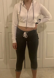 Womens Guess Sweat Suit Zip Up Sweatshirt and Gray Joggers  - Picture 1 of 6