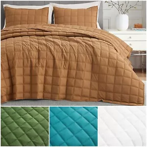 Chezmoi Collection Cosmo 3-teiliges Tencel Modalmischung quadratisch genähtes Quilt-Set - Bild 1 von 18
