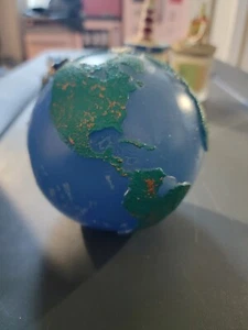 GLOBE CANDLE - ROUND CANDLE IN BLUE COLOUR home office decoration, gift, decor - Picture 1 of 4