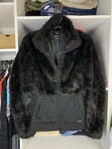 Y2K Miss Sixty Faux Fuzzy Fur Woman’s Jacket Size S - Picture 1 of 24