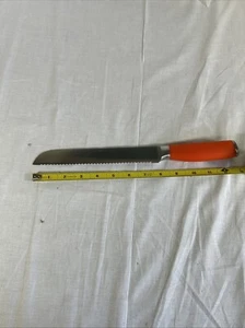 HOMER LAUGHLIN Orange FIESTA 13" SERRATED BREAD KNIFE STAINLESS MADE IN CHINA - Picture 1 of 5