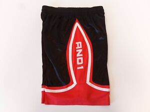 And1 Mens Basketball Gym Workout Running Shorts Black Red ALL SIZES S M L XL 2XL