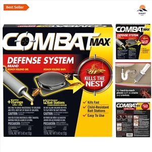 Roach Killing Bait and Gel Set for Insect Control 12 Count - Picture 1 of 11