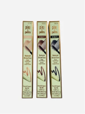 Pixi by Petra Brow Duo 2-in-1 Eyebrow Pencil & Gel (Blonde, Brown, Black) - Image 1 of 3