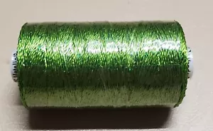 Wonderfil Dazzle Green 200yd 15/85 Metallic Rayon Thread Quilt Sew Embroidery - Picture 1 of 6
