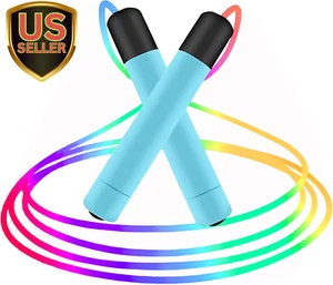 LED Light up Jump Ropes for Kids Boys Girls, Glowing Skipping Rope Students S... - Picture 1 of 9