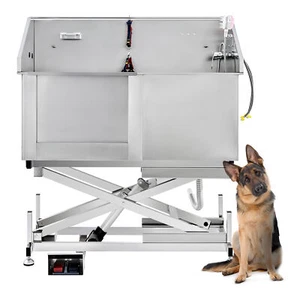 CO-Z 50' 1.26M Hunde elektrisch Badewanne aus Edelstahl Haustiere  Pflege Dusche - Bild 1 von 9