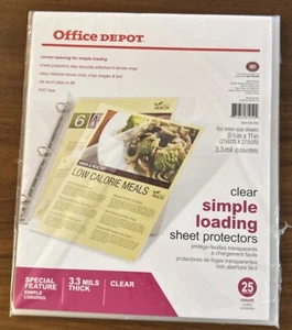 Office Depot transparente einfache Ladefolie Schutzfolien. Neu und versiegelt. - Bild 1 von 3