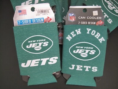 New York Jets Can Cooler Koozie NFL Football League Licensed Beer Soda Water - Image 1 of 3