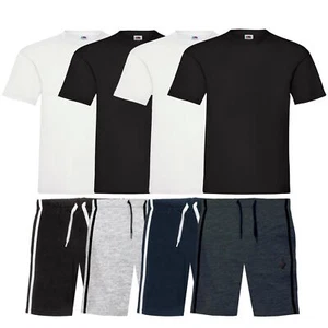 Enzo Hombre Camiseta Y Pantalones Cortos Set Pijama Algodón 2pcs Ropa Cómoda Set - Imagen 1 de 21