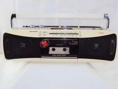 CASSETTE ESTÉREO QT-249Z (W) DE COLECCIÓN MINI BOOM BOX MUY RARO SUPER ESTADO. Foto 1 de 4