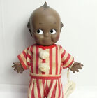 Vintage Cameo Black African American Vinyl Rubber Kewpie Doll With Original Tag