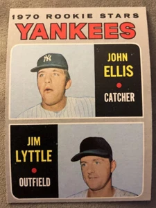 1970 Topps Yankees Rookie Stars John Ellis Jim Lyttle #516 Mid-To-High Grade - Picture 1 of 2