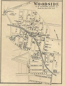 Maspeth Woodside East Williamsburg NY 1873 Maps with Homeowners Names Shown - Picture 1 of 4