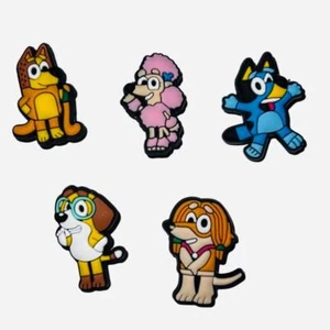 Charms per scarpe Crocs - Bluey Cartoon Cani Fai da Te Bracciali Artigianali Scarpe - Foto 1 di 4