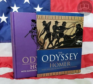 NEW Odyssey by Homer Illustrated by John Flaxman Hardcover Slipcase Deluxe Gift - Picture 1 of 7