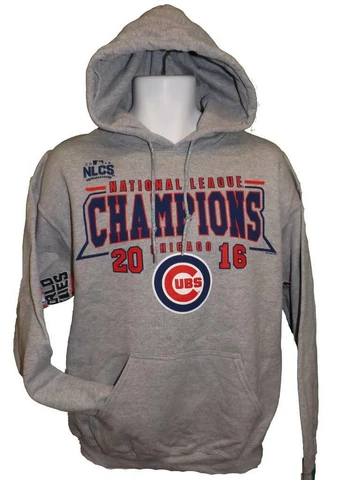 New 2016 World Series Chicago Cubs Mens S-M-L-XL-2XL High Hands Gray Hoodie Cover