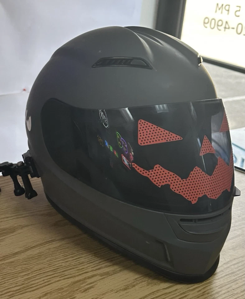 Halloween Calabaza Casco Moto Kit Foto 1 de 1