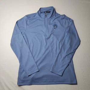 Travis Mathew M 1/4 Zip Pullover blau Golf Performance Hund Logo bestickt - Bild 1 von 11