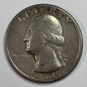 1932-D Washington Quarter, Key Date, Very Choice AU+++ - Picture 1 of 2