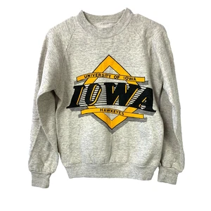 Vintage University Of Iowa Hawkeyes Sweatshirt Chest 35" - Picture 1 of 8