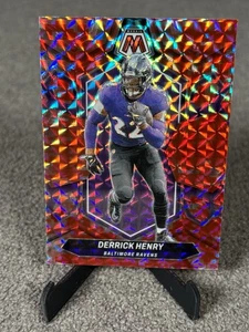 2024 Panini Mosaic- Derrick Henry Camo Red #16 Ravens - Picture 1 of 2