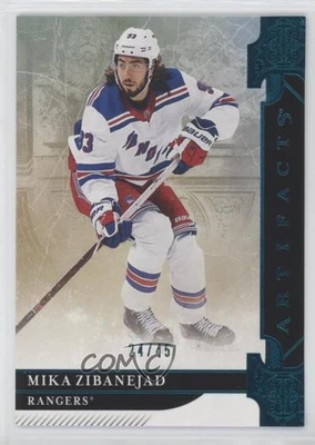2019-20 Upper Deck Artifacts Aqua /45 Mika Zibanejad #23 - Image 1 of 2