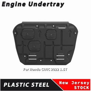 Under Engine Cover Undertray Dust Shield Front Mudflap For Honda CIVIC 2022 1.5T - Foto 1 di 16