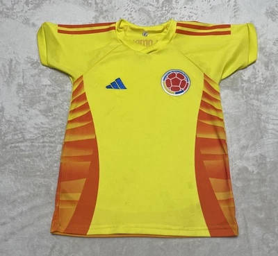 Colombia Replica Soccer Jersey Boys Size 6 Yellow Short Sleeve Football - Image 1 of 4