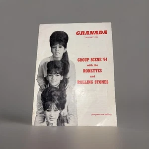 Group Scene ‘64 Ronettes & Rolling Stones Program - Picture 1 of 8