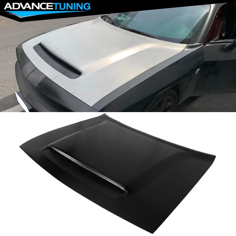 Fits 08-20 Dodge Challenger Demon Style Hood 1 PC - Aluminum