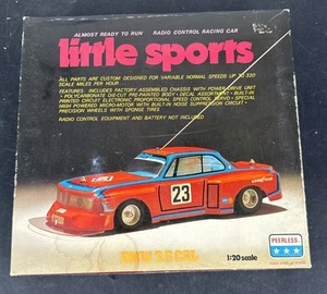Vintage 1970's Peerless Little Sports 1:20 Scale RC BMW 3.5 CSL L/N In The Box - Picture 1 of 10