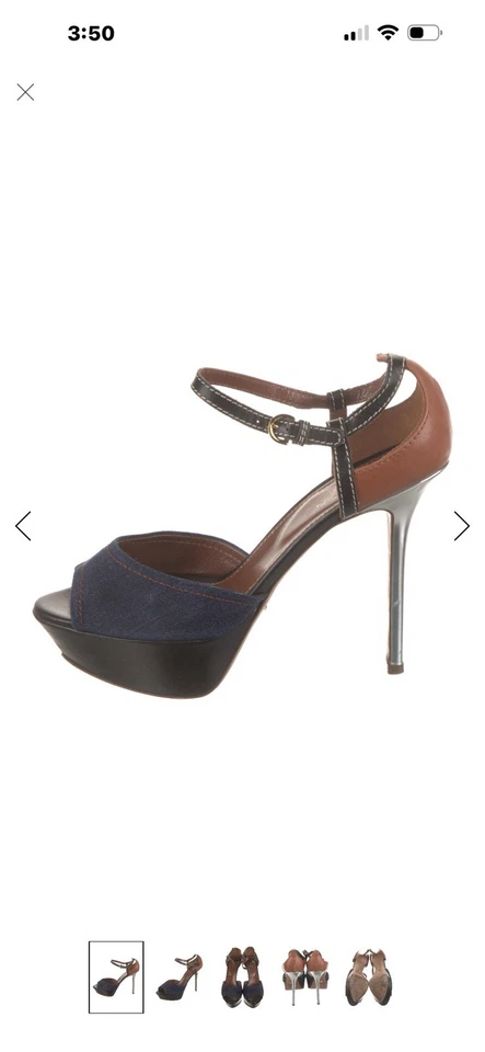 Sapatos femininos de couro Sergio Rossi - Imagem 1 de 4